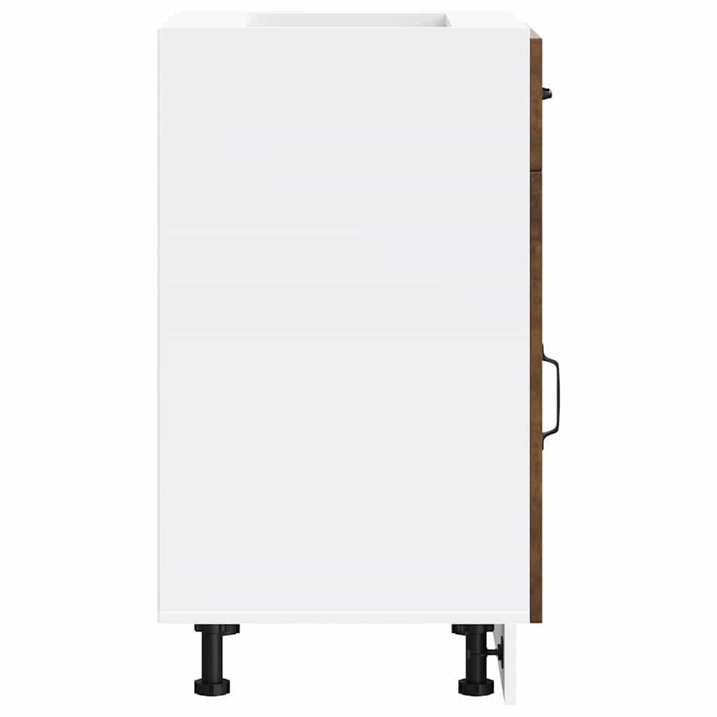 vidaXL ντουλάπι βάσης κουζίνας Kalmar Καπνιστή δρυς Επεξεργασμένο Ξύλο