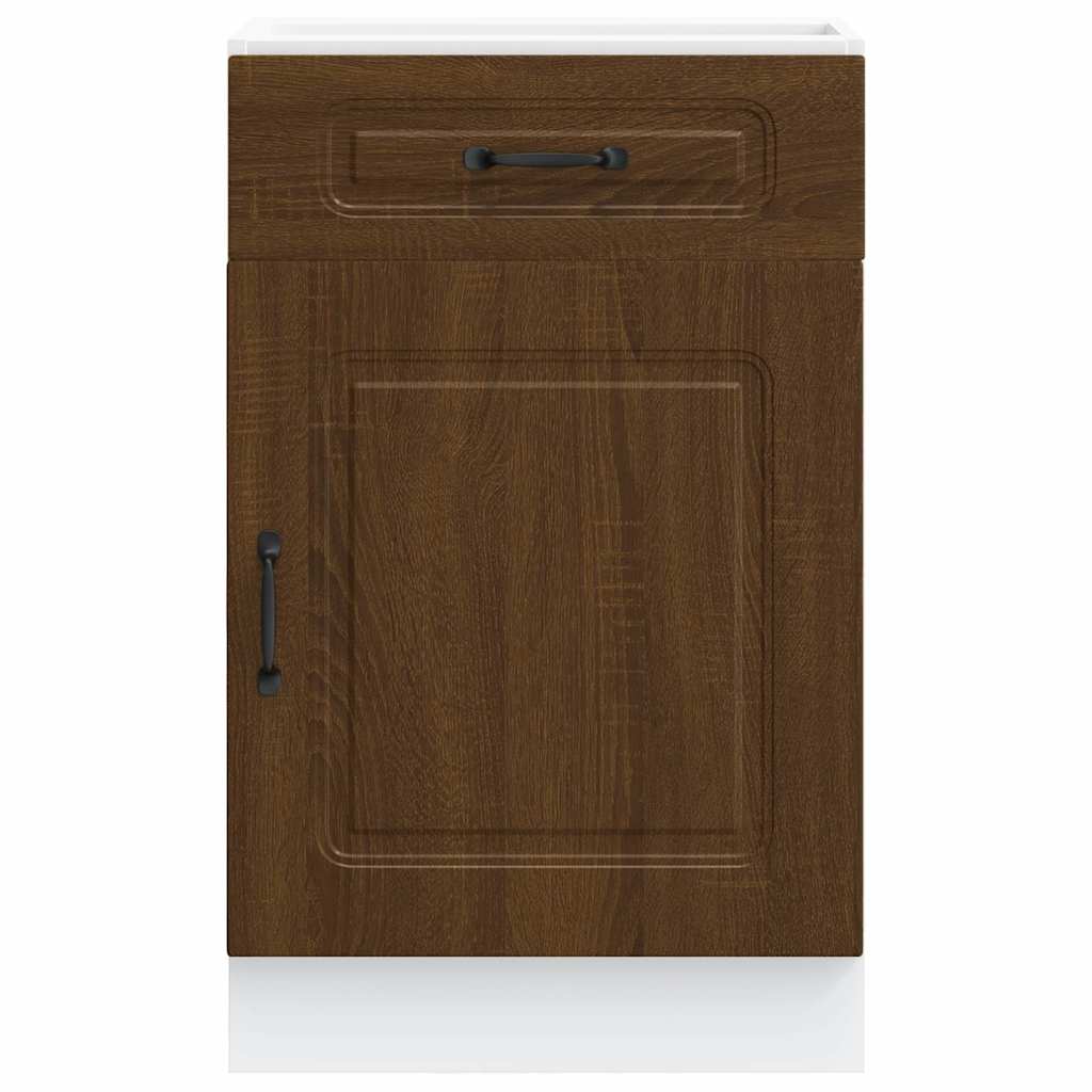 vidaXL ντουλάπι βάσης κουζίνας Kalmar Καφέ δρυς Επεξεργασμένο Ξύλο