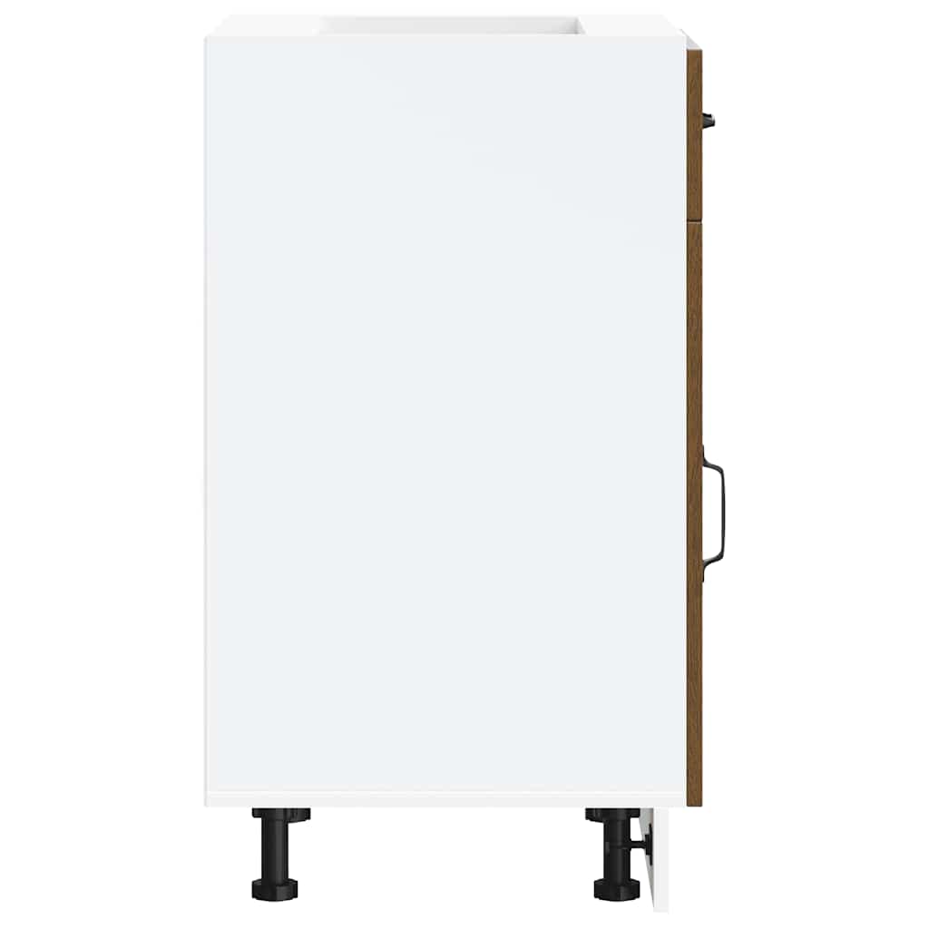 vidaXL ντουλάπι βάσης κουζίνας Kalmar Καφέ δρυς Επεξεργασμένο Ξύλο