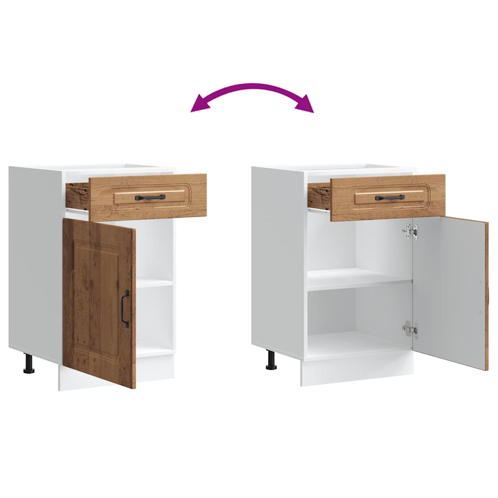 vidaXL ντουλάπι βάσης κουζίνας Kalmar από Επεξεργασμένο Ξύλο