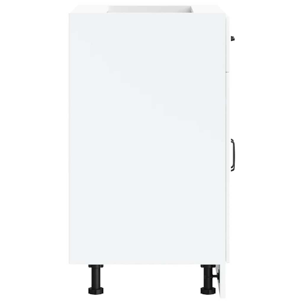 vidaXL ντουλάπι βάσης κουζίνας Kalmar Λευκό από Επεξεργασμένο Ξύλο