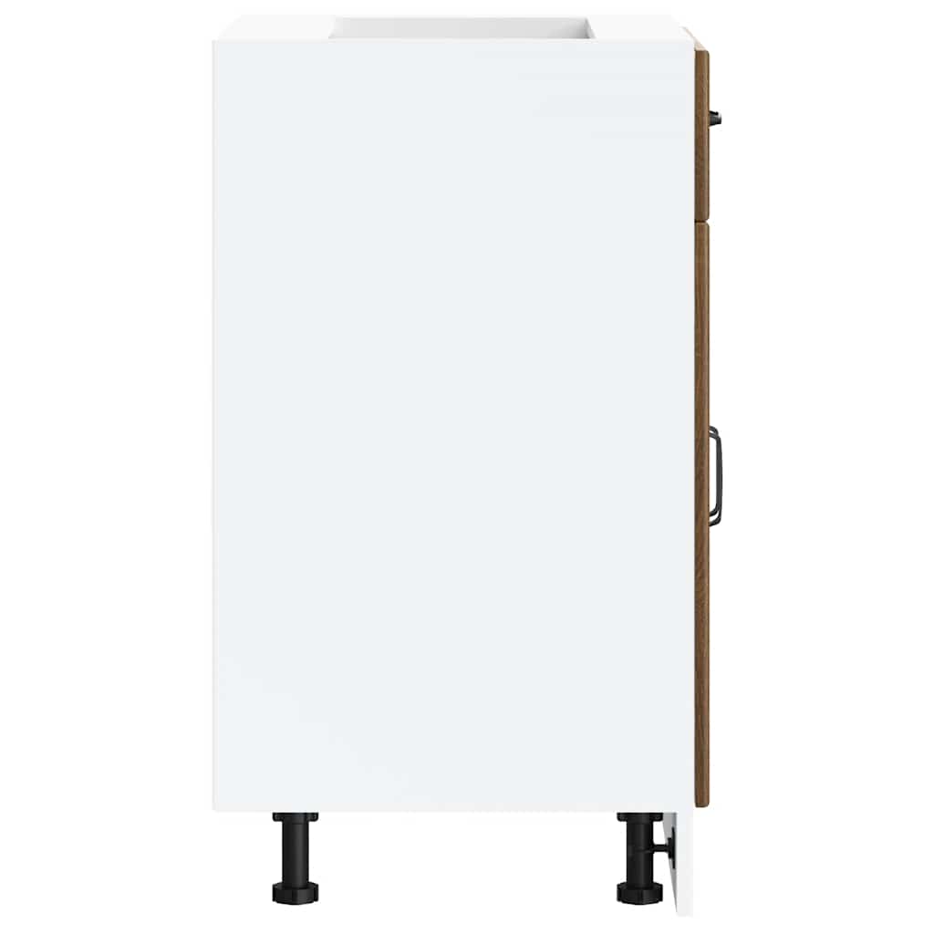 vidaXL ντουλάπι βάσης κουζίνας Kalmar Καφέ δρυς Επεξεργασμένο Ξύλο