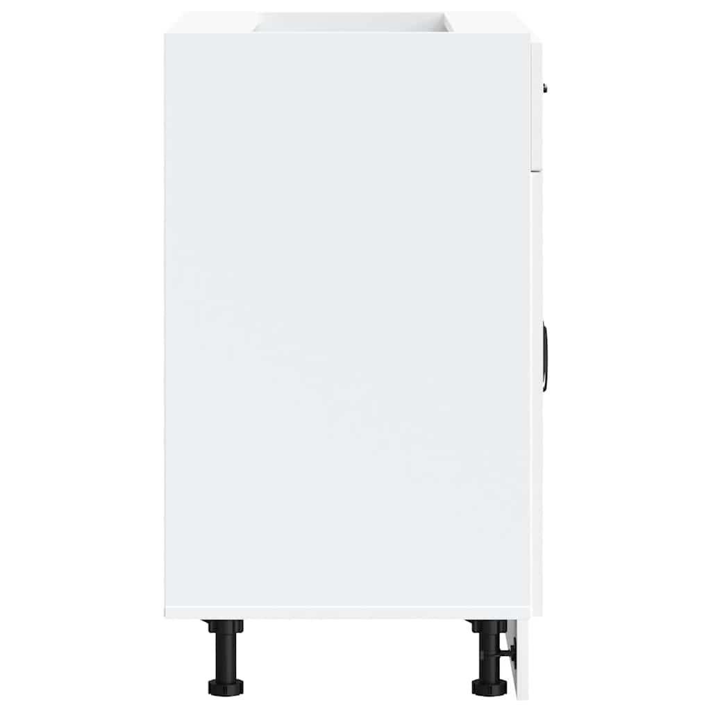 vidaXL ντουλάπι βάσης κουζίνας Kalmar Λευκό από Επεξεργασμένο Ξύλο