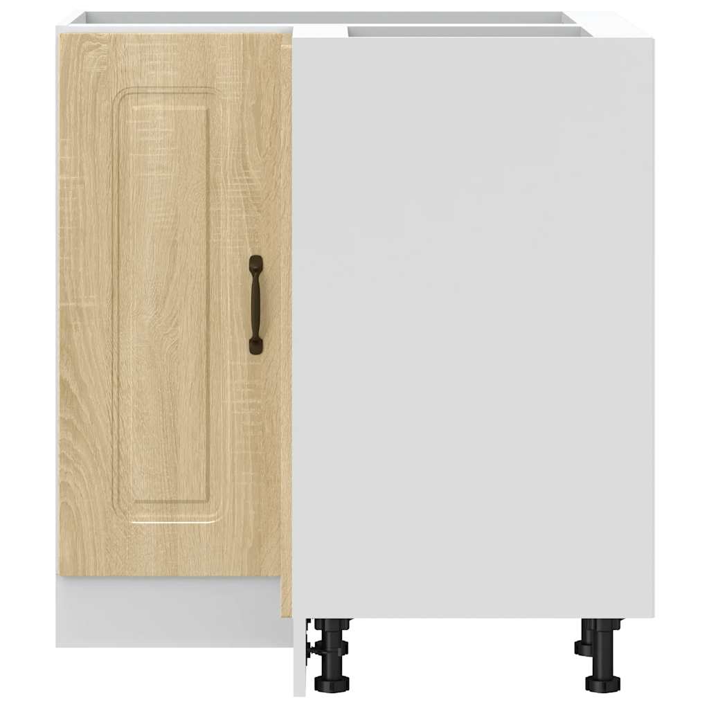 vidaXL Γωνιακό ντουλάπι βάσης κουζίνας Kalmar Sonoma Δρυς Επεξ. Ξύλο