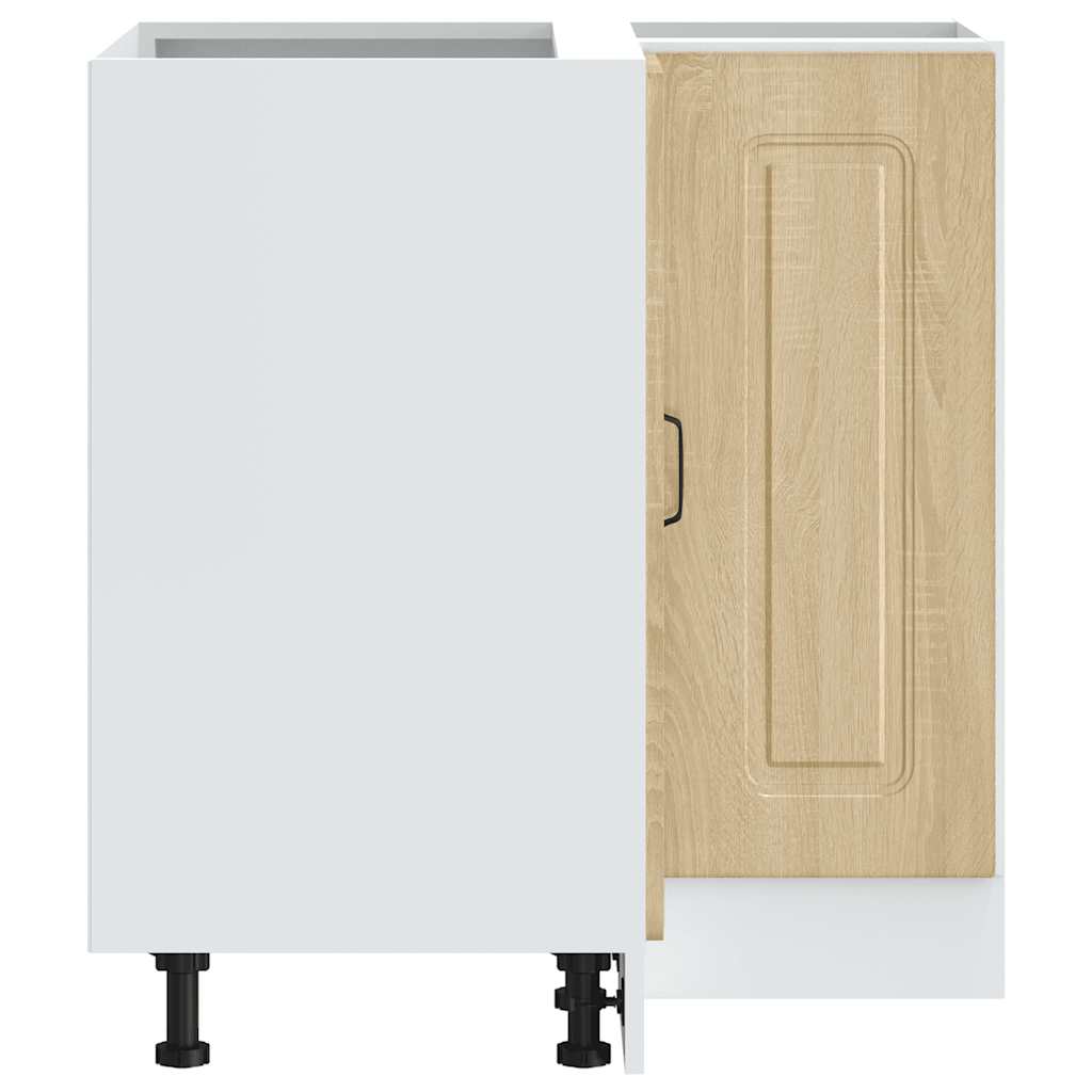 vidaXL Γωνιακό ντουλάπι βάσης κουζίνας Kalmar Sonoma Δρυς Επεξ. Ξύλο