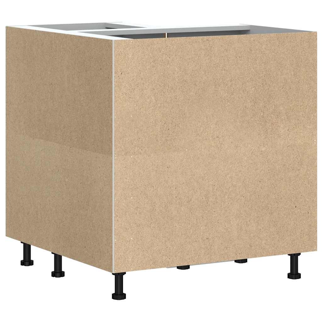 vidaXL Γωνιακό ντουλάπι βάσης κουζίνας Kalmar Καπνιστή Δρυς Επεξ. Ξύλο