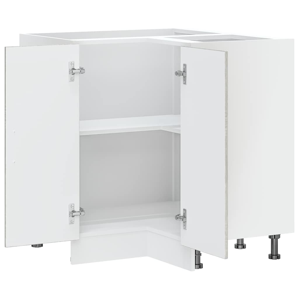 vidaXL Γωνιακό ντουλάπι βάσης κουζίνας Kalmar Γκρι Sonoma Επεξ. Ξύλο