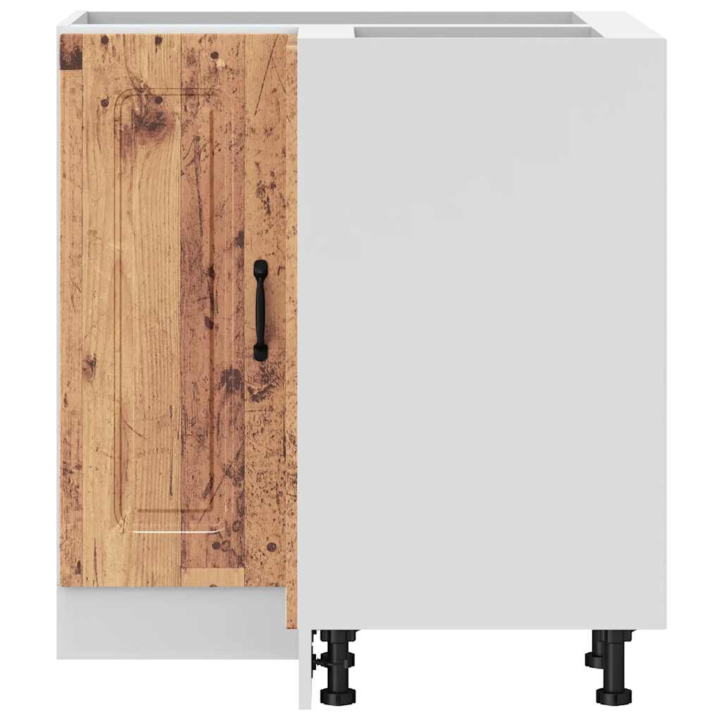 vidaXL Γωνιακό ντουλάπι βάσης κουζίνας Kalmar Παλαιού Ξύλου Επεξ. Ξύλο