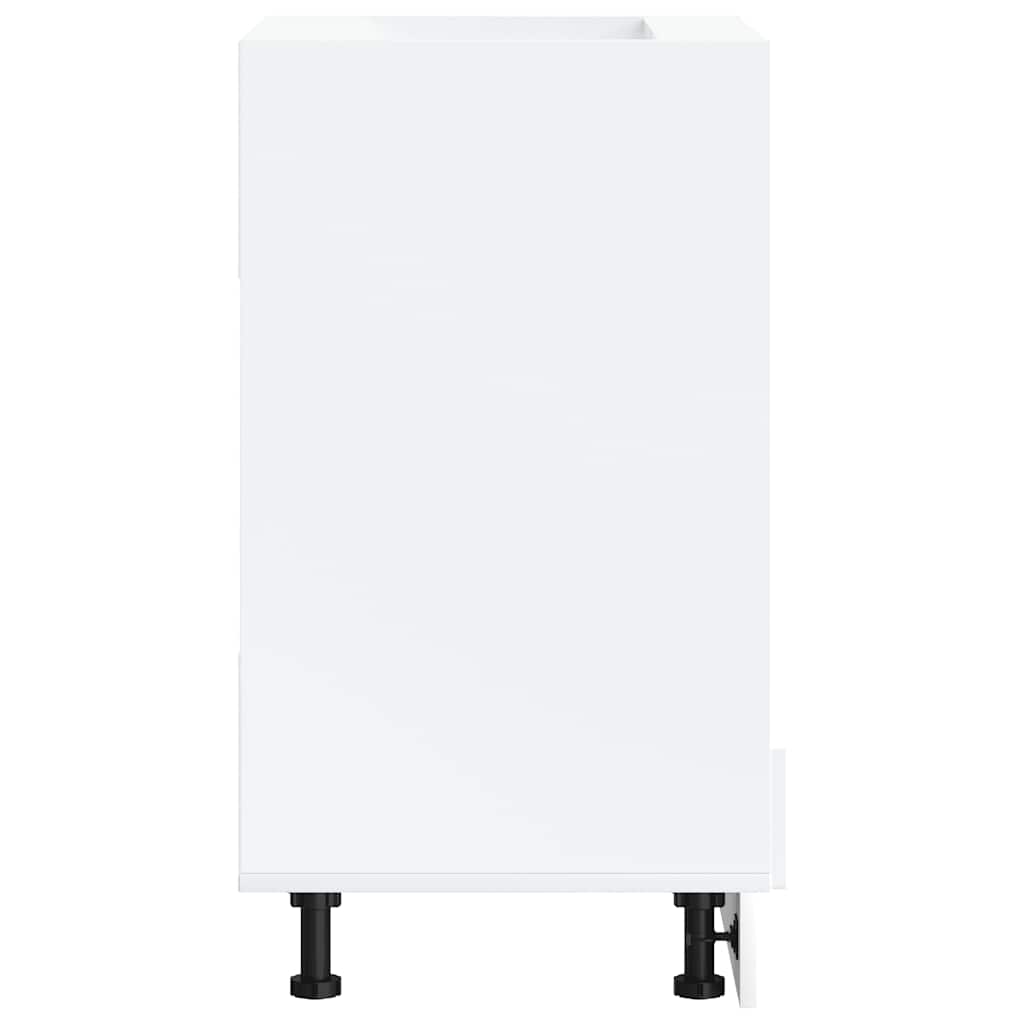 ντουλάπι φούρνου vidaXL "Kalmar" Λευκό μηχανουργημένο ξύλο