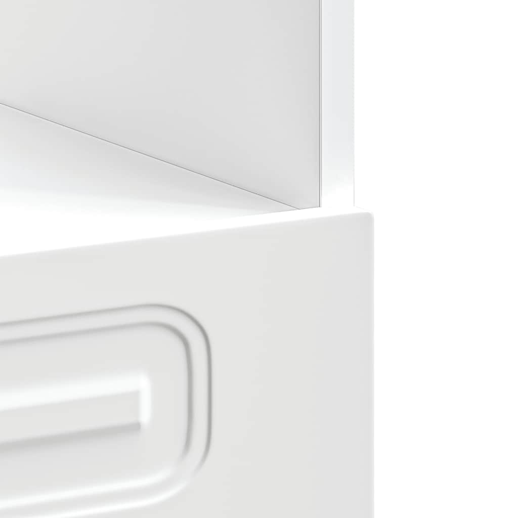 ντουλάπι φούρνου vidaXL "Kalmar" Λευκό μηχανουργημένο ξύλο