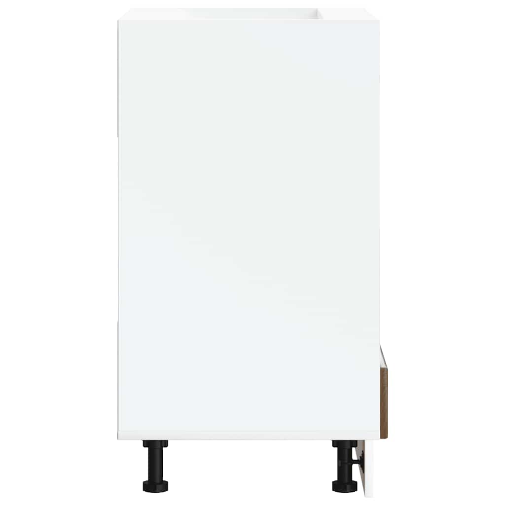 ντουλάπι φούρνου vidaXL "Kalmar" Καφέ δρυς καπλαμά Ξύλο