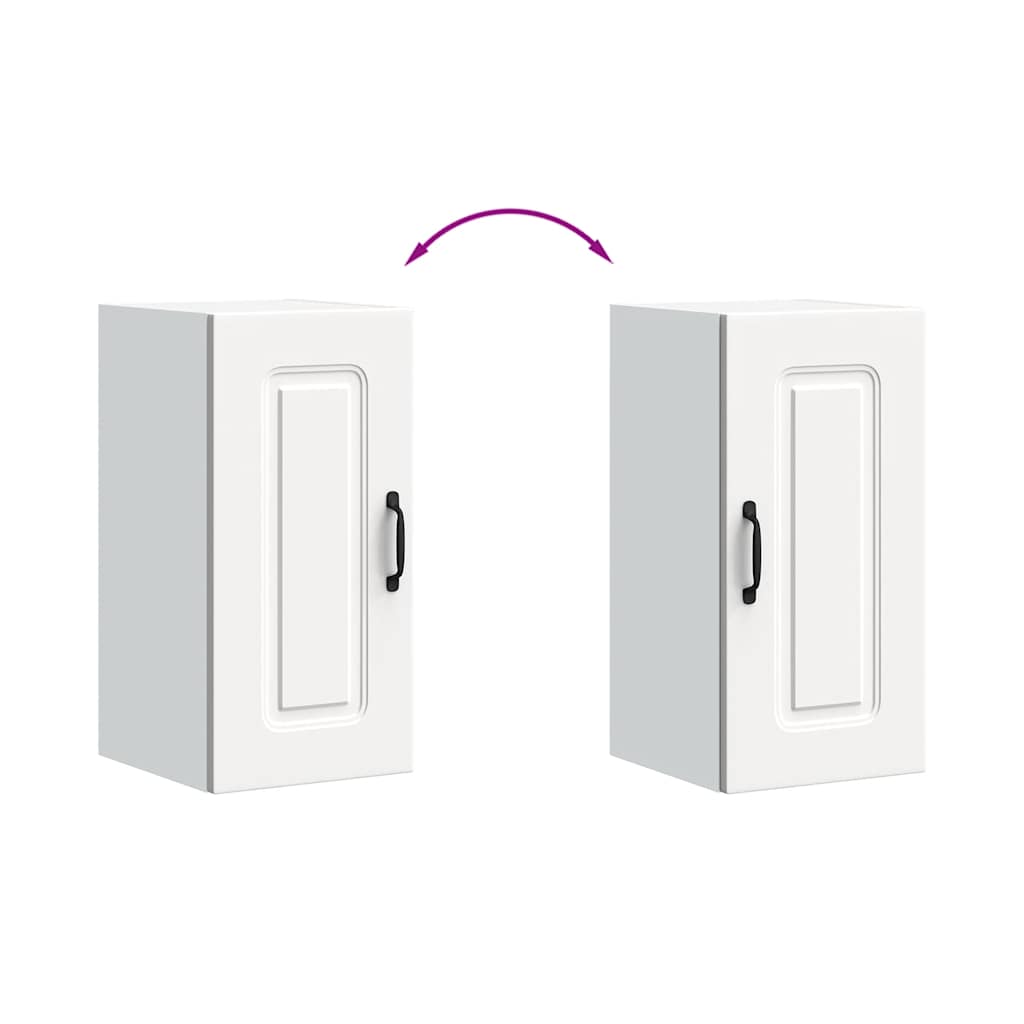 vidaXL ντουλάπι τοίχου κουζίνας "Kalmar" Λευκό κατασκευασμένο ξύλο