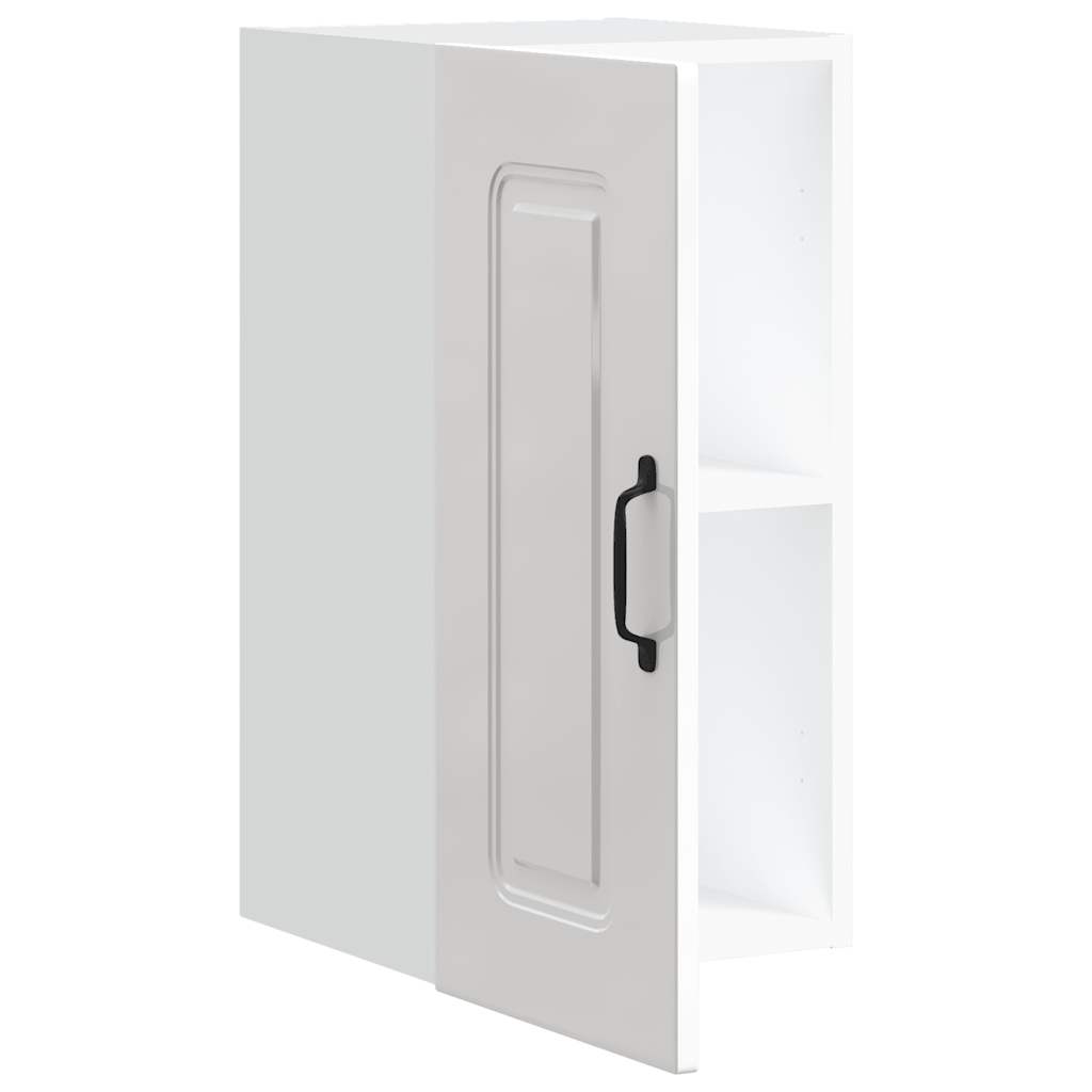 vidaXL ντουλάπι τοίχου κουζίνας "Kalmar" Υψηλή στιλπνότητα λευκό