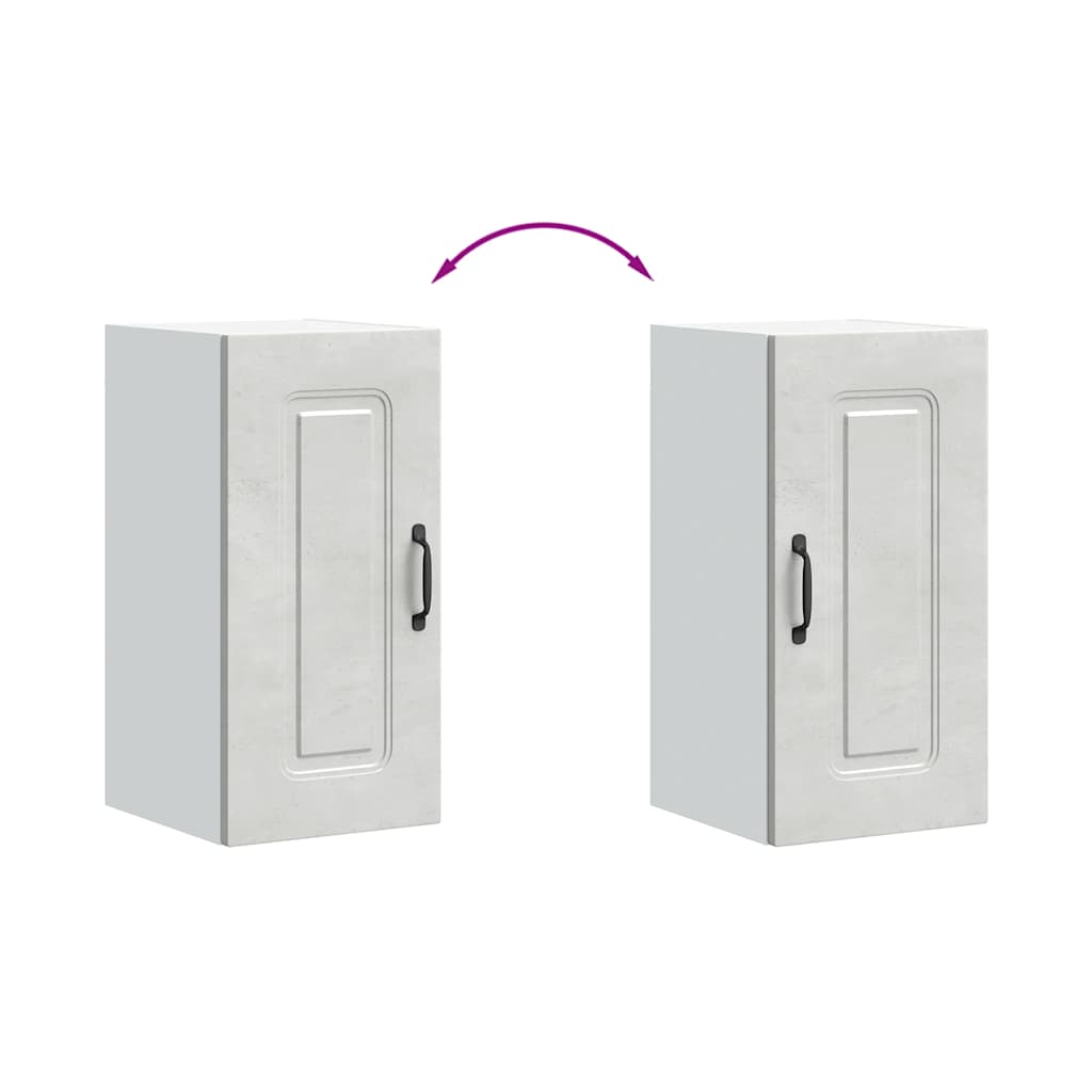 vidaXL ντουλάπι τοίχου κουζίνας "Kalmar" Σκυρόδεμα γκρι