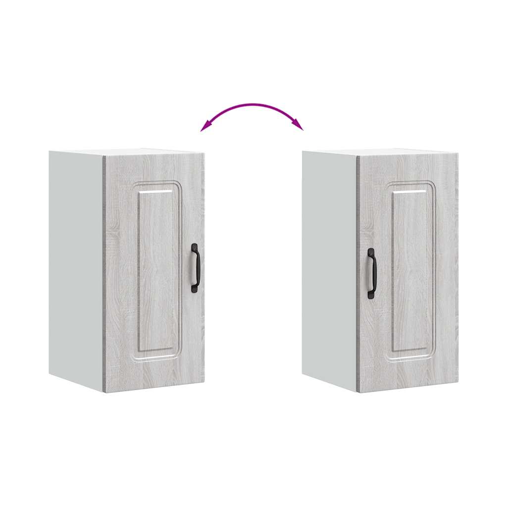 vidaXL Ντουλάπι τοίχου κουζίνας "Kalmar" Γκρι Sonoma