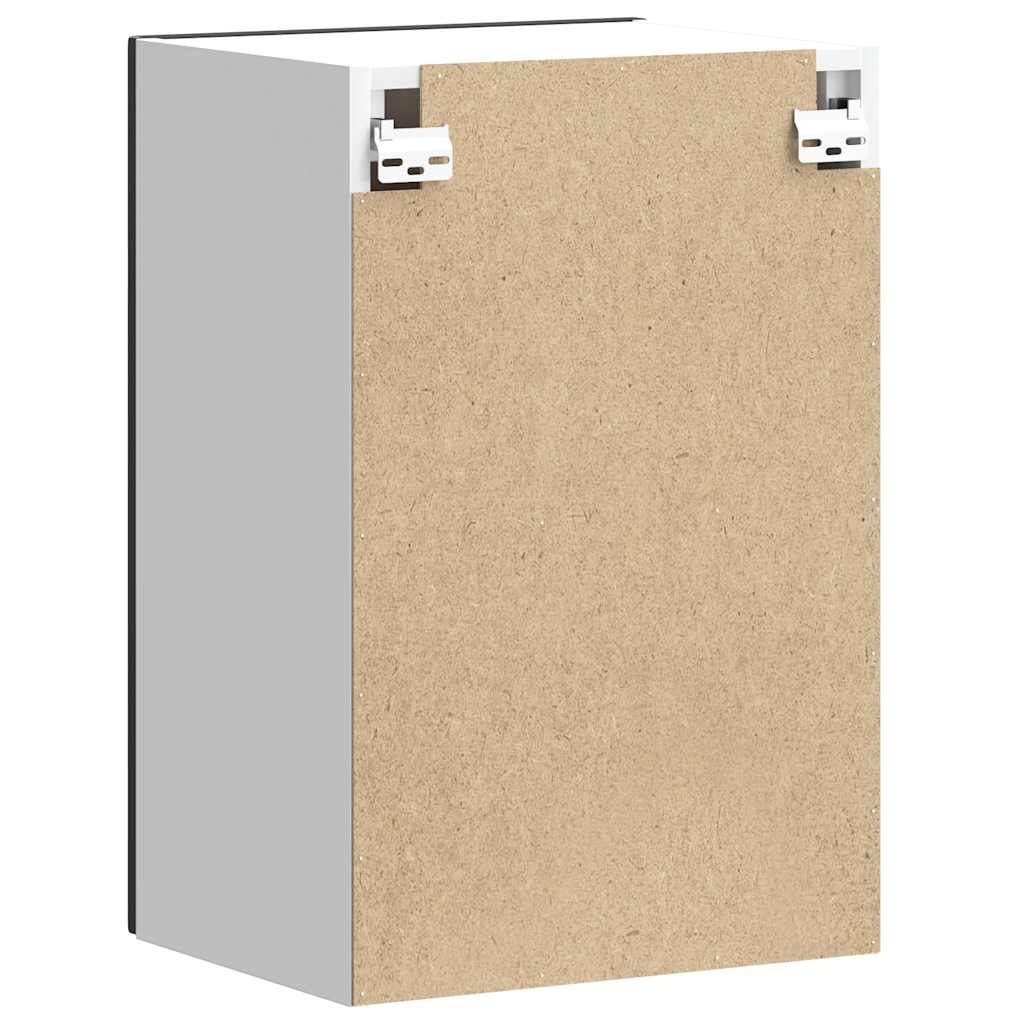 vidaXL ντουλάπι τοίχου κουζίνας "Kalmar" Μαύρο κατασκευασμένο ξύλο