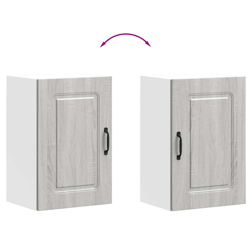 vidaXL Ντουλάπι τοίχου κουζίνας "Kalmar" Γκρι Sonoma