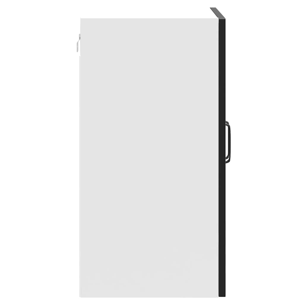 vidaXL ντουλάπι τοίχου κουζίνας "Kalmar" Μαύρο κατασκευασμένο ξύλο