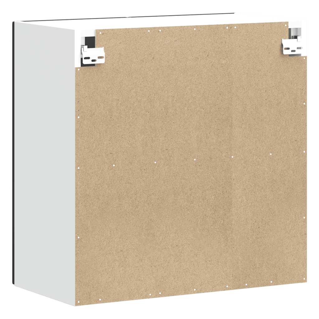 vidaXL ντουλάπι τοίχου κουζίνας "Kalmar" Μαύρο κατασκευασμένο ξύλο