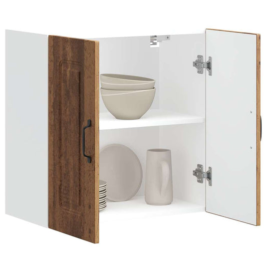 vidaXL ντουλάπι τοίχου κουζίνας "Kalmar" Παλιό ξύλο μηχανουργικό ξύλο