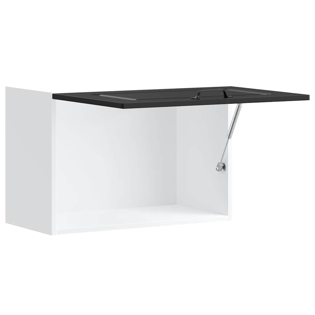 vidaXL ντουλάπι τοίχου κουζίνας "Kalmar" Μαύρο κατασκευασμένο ξύλο