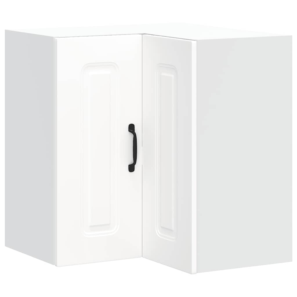 vidaXL Γωνιακό ντουλάπι κουζίνας τοίχου "Kalmar" Λευκό