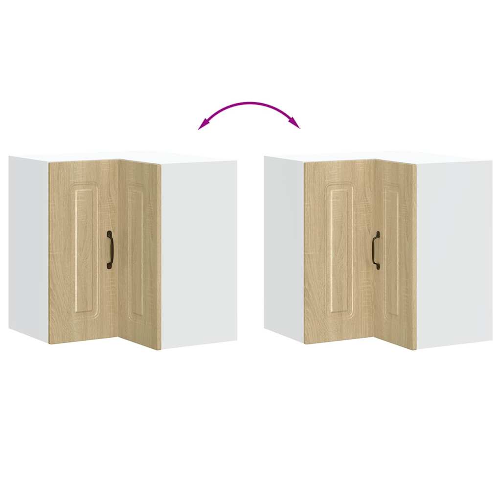 vidaXL Γωνιακό ντουλάπι κουζίνας "Kalmar" Sonoma Oak Engineered Wood