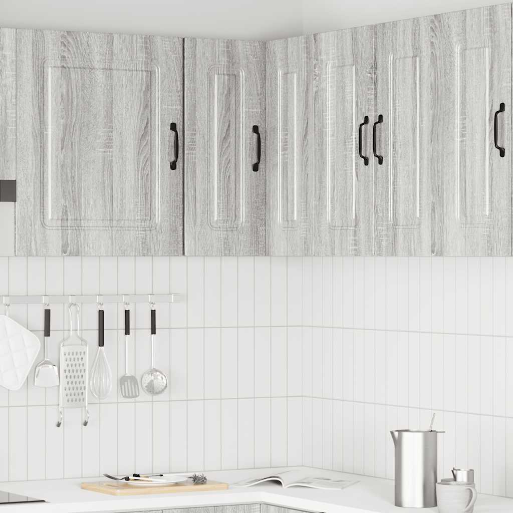 vidaXL Γωνιακό ντουλάπι κουζίνας τοίχου "Kalmar" Γκρι Sonoma