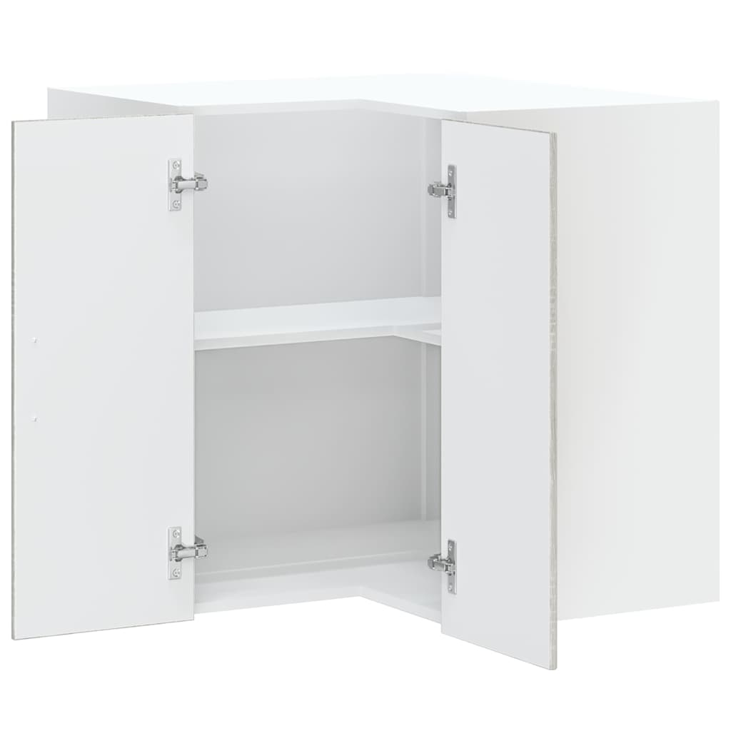 vidaXL Γωνιακό ντουλάπι κουζίνας τοίχου "Kalmar" Γκρι Sonoma