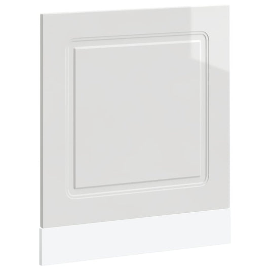 vidaXL Πίνακας πλυντηρίου πιάτων "Kalmar" High Gloss White 60x1,5x67cm