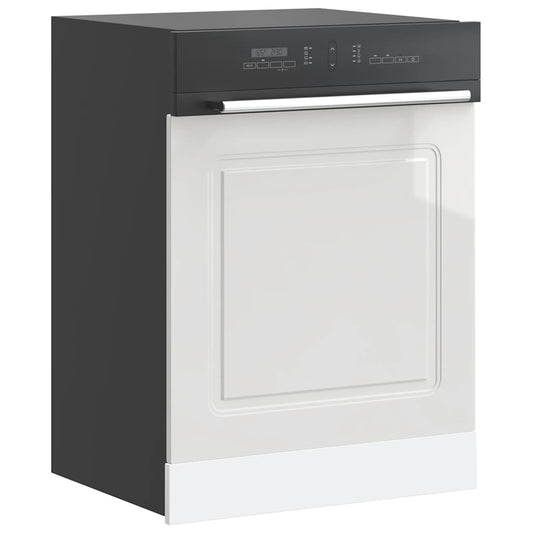 vidaXL Πίνακας πλυντηρίου πιάτων "Kalmar" High Gloss White 60x1,5x67cm