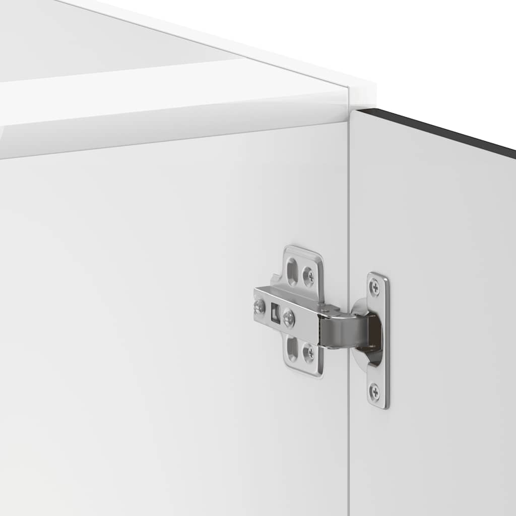 vidaXL Ντουλάπι βάσης νεροχύτη "Lucca" Μαύρο κατασκευασμένο ξύλο