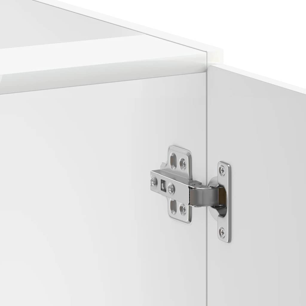 vidaXL Ντουλάπι βάσης νεροχύτη "Lucca" High Gloss White