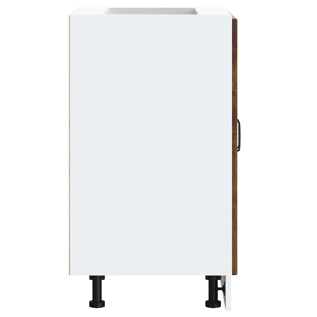 vidaXL Ντουλάπι βάσης νεροχύτη "Lucca" Καπνιστή δρυς