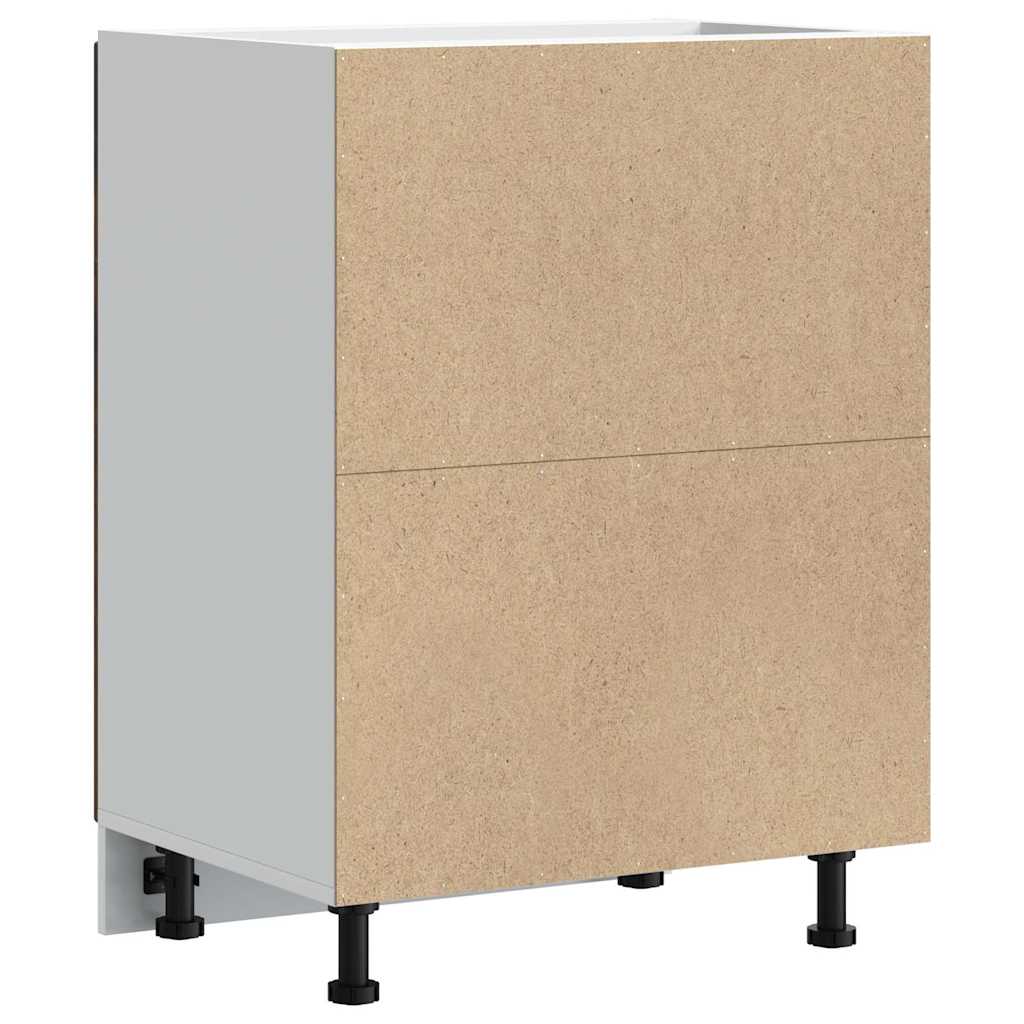 vidaXL Ντουλάπι βάσης νεροχύτη "Lucca" Καπνιστή δρυς