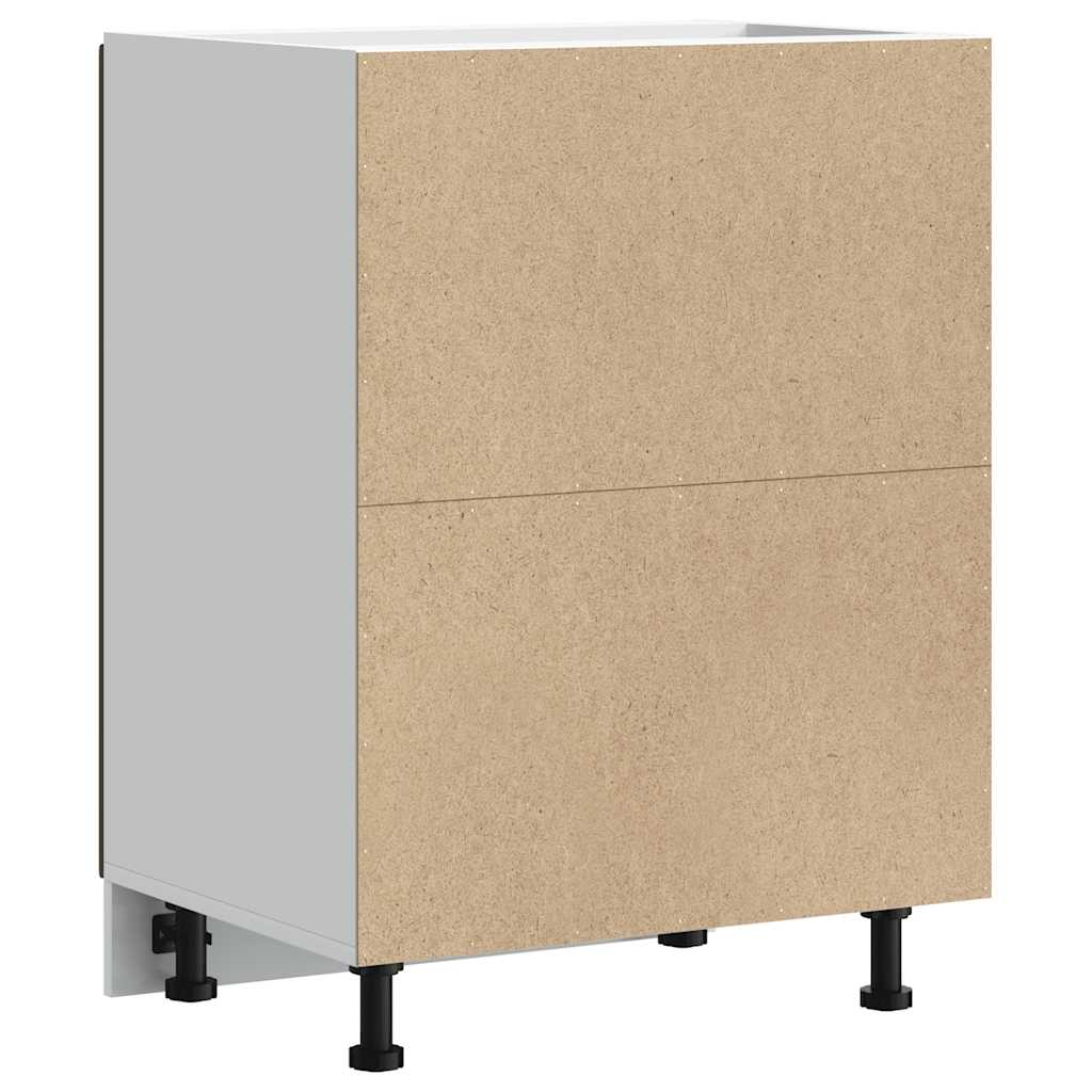 vidaXL Ντουλάπι βάσης νεροχύτη "Lucca" Καφέ δρυς ξύλινο