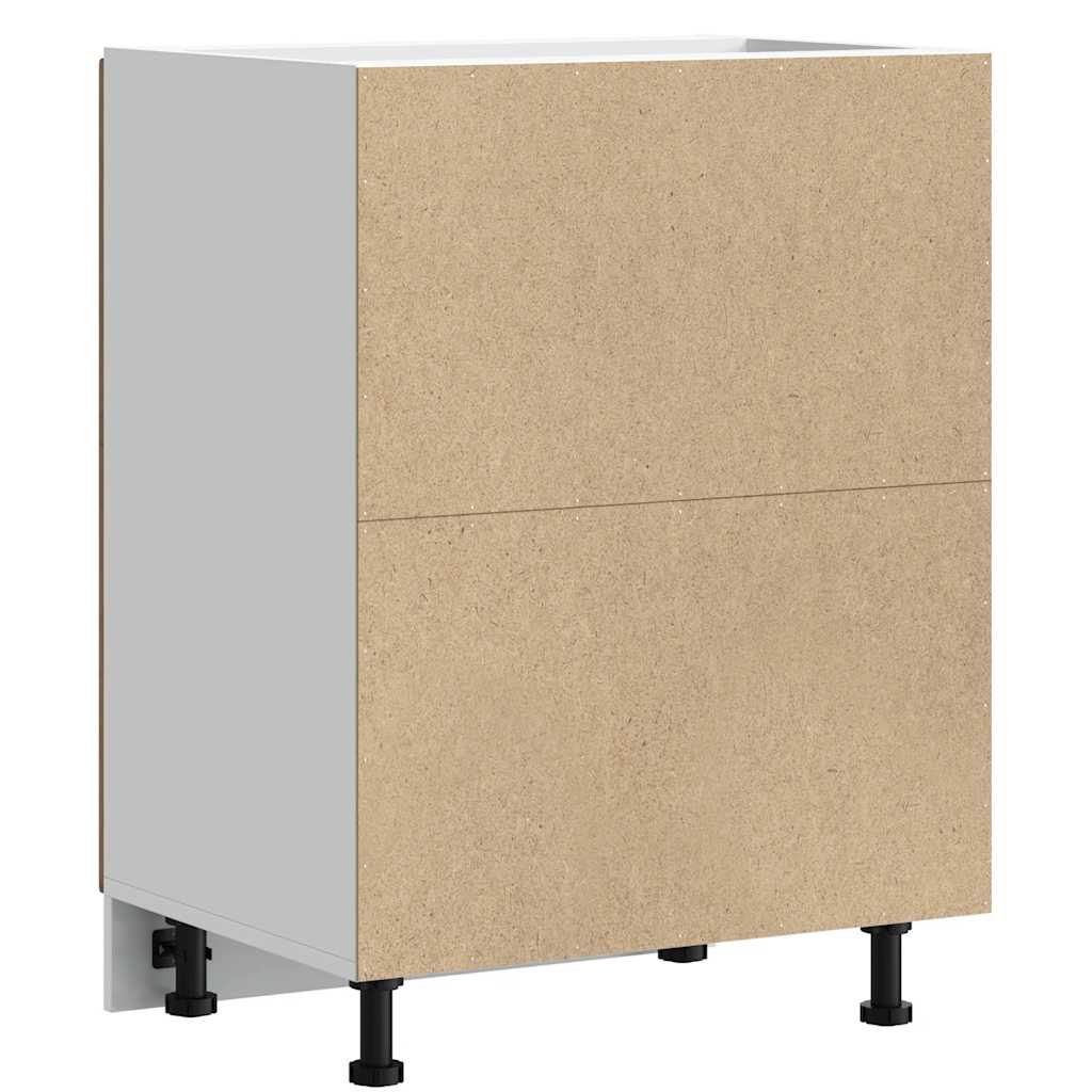 vidaXL νιπτήρας ντουλάπι βάσης "Lucca" Παλιό ξύλο μηχανουργικό ξύλο