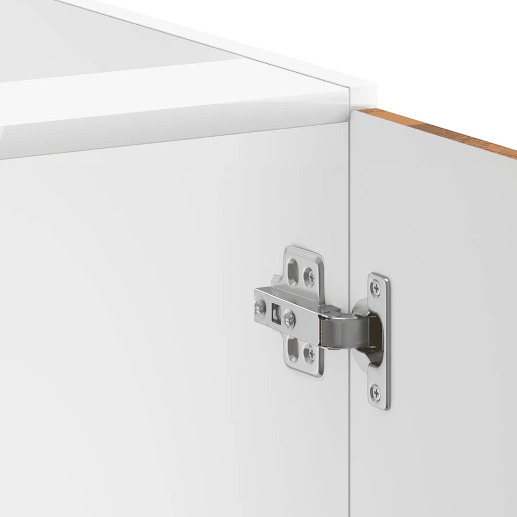 vidaXL νιπτήρας ντουλάπι βάσης "Lucca" Παλιό ξύλο μηχανουργικό ξύλο