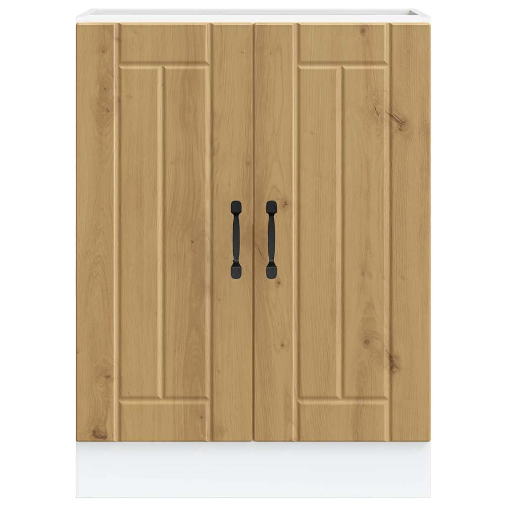 vidaXL Ντουλάπι βάσης νεροχύτη "Lucca" Artisan Oak Engineered Wood