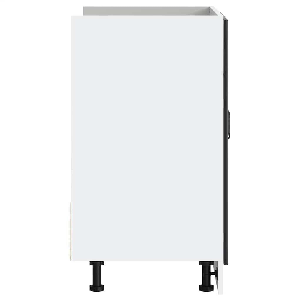 vidaXL Ντουλάπι βάσης νεροχύτη "Lucca" Μαύρο κατασκευασμένο ξύλο