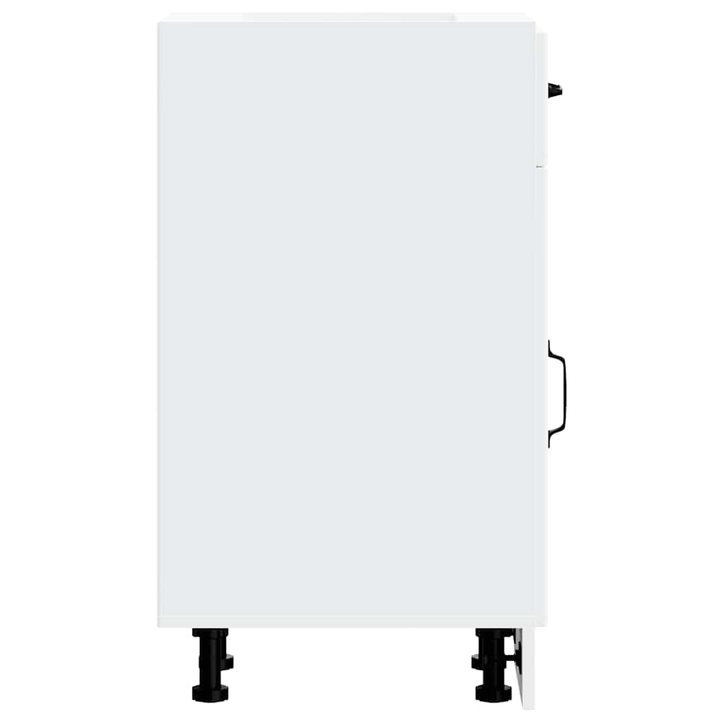 vidaXL ντουλάπι βάσης κουζίνας Lucca Λευκό κατασκευασμένο ξύλο