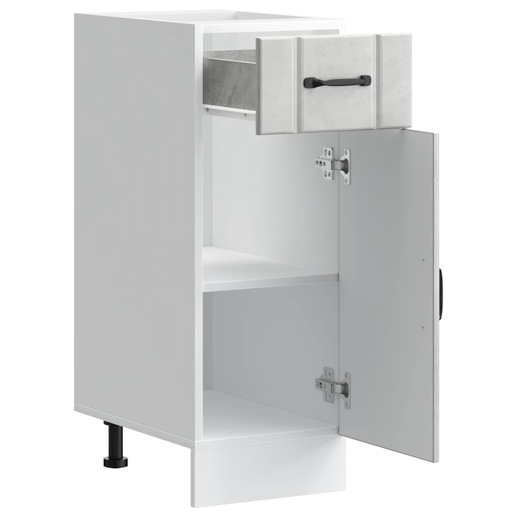 vidaXL ντουλάπι βάσης κουζίνας Lucca Μπετόν Γκρι κατασκευασμένο ξύλο