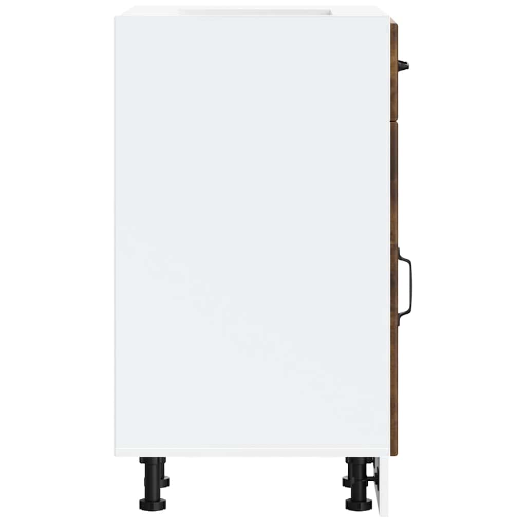 vidaXL ντουλάπι βάσης κουζίνας Lucca Καπνιστή βελανιδιά