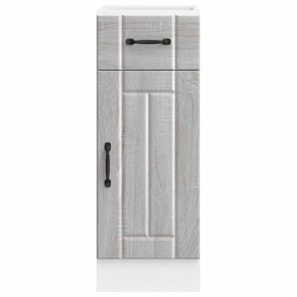 vidaXL ντουλάπι βάσης κουζίνας Lucca Γκρίζο Σονόμα κατασκευασμένο ξύλο