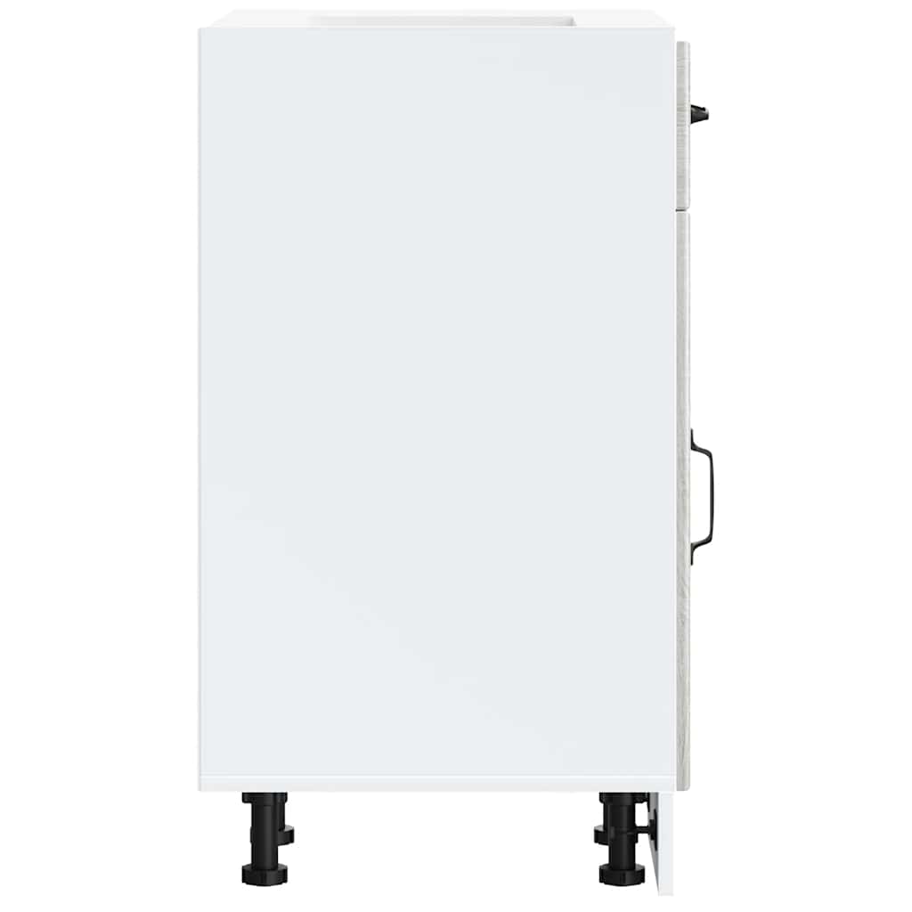 vidaXL ντουλάπι βάσης κουζίνας Lucca Γκρίζο Σονόμα κατασκευασμένο ξύλο