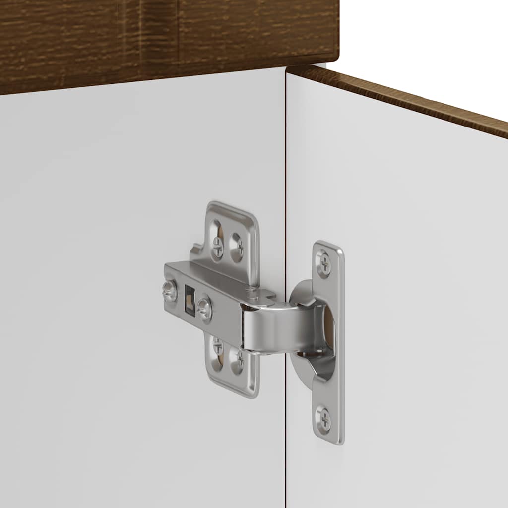 vidaXL ντουλάπι βάσης κουζίνας Lucca Καφέ Δρυς κατασκευασμένο ξύλο