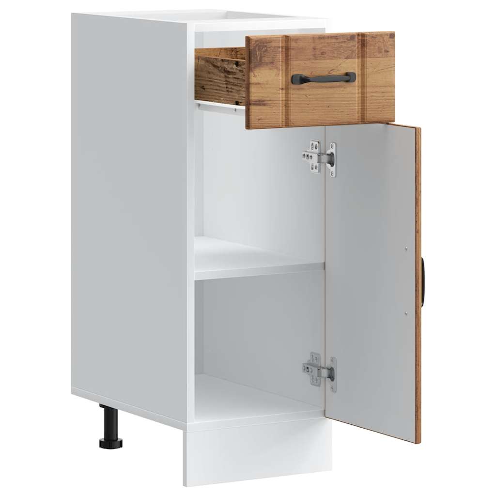 vidaXL ντουλάπι βάσης κουζίνας Lucca Παλαιό ξύλο κατασκευασμένο ξύλο