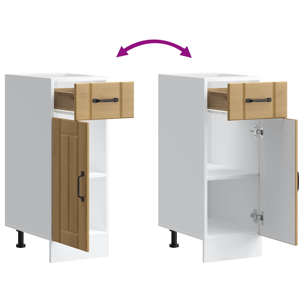 vidaXL ντουλάπι βάσης κουζίνας Lucca Δρυς τεχνίτης κατασκευασμένο ξύλο