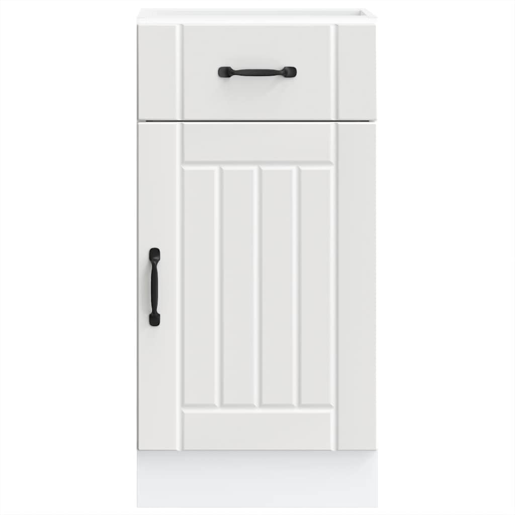 vidaXL ντουλάπι βάσης κουζίνας Lucca Λευκό κατασκευασμένο ξύλο
