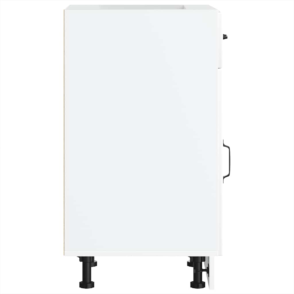 vidaXL ντουλάπι βάσης κουζίνας Lucca Λευκό κατασκευασμένο ξύλο